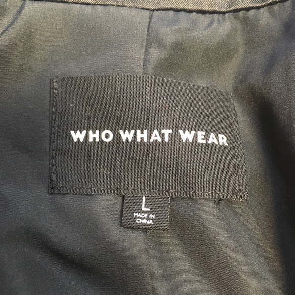 SOLD❌Who What Wear Open Front Tuxedo Blazer Black - Picture 10 of 16